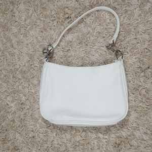 Urban Outfitters White Vegan Leather Small Shoulder Bag
